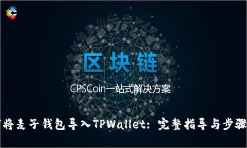 如何将麦子钱包导入TPWallet: 完整指导与步骤解析