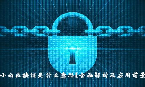小白区块链是什么意思？全面解析及应用前景