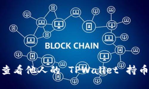 如何查看他人的 TPWallet 持币情况